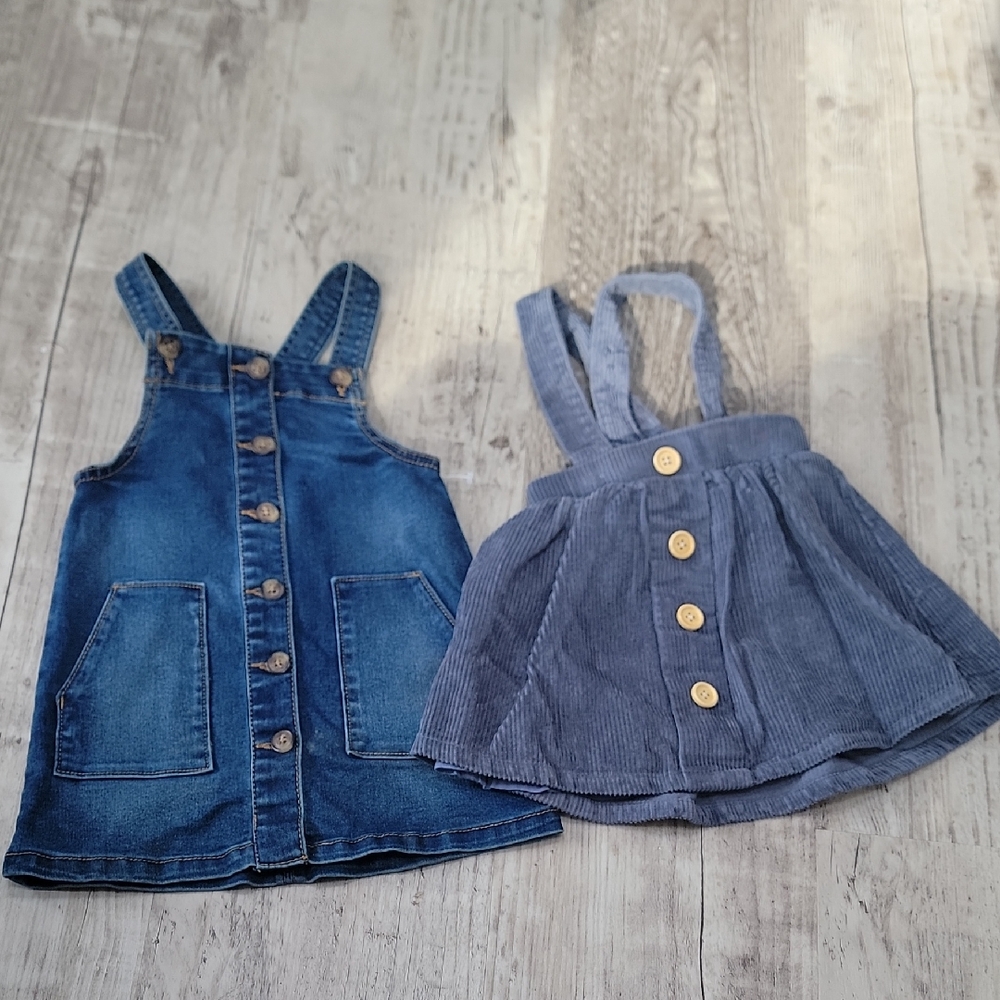 Denim and Corduroy Button-Down Dresses
